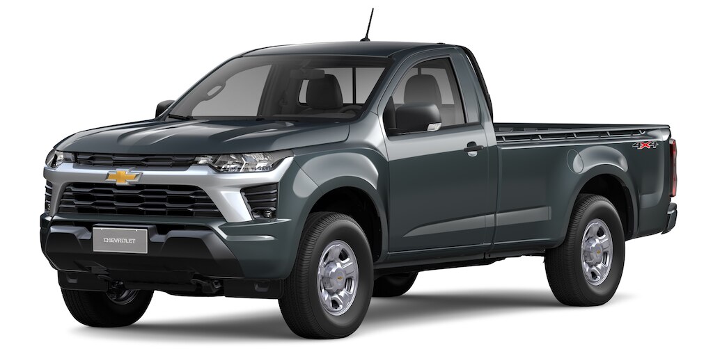 Chevrolet S10 Versão Cabine Simples cor Cinza Moss