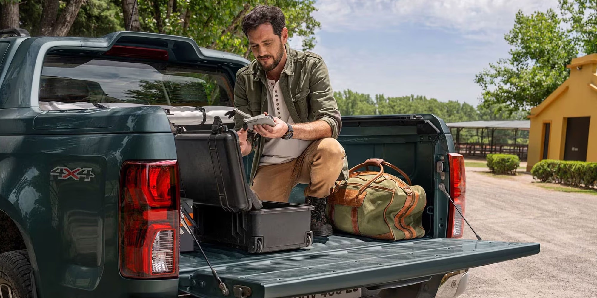 A caçamba da Chevrolet S10 tem uma grande capacidade de carga